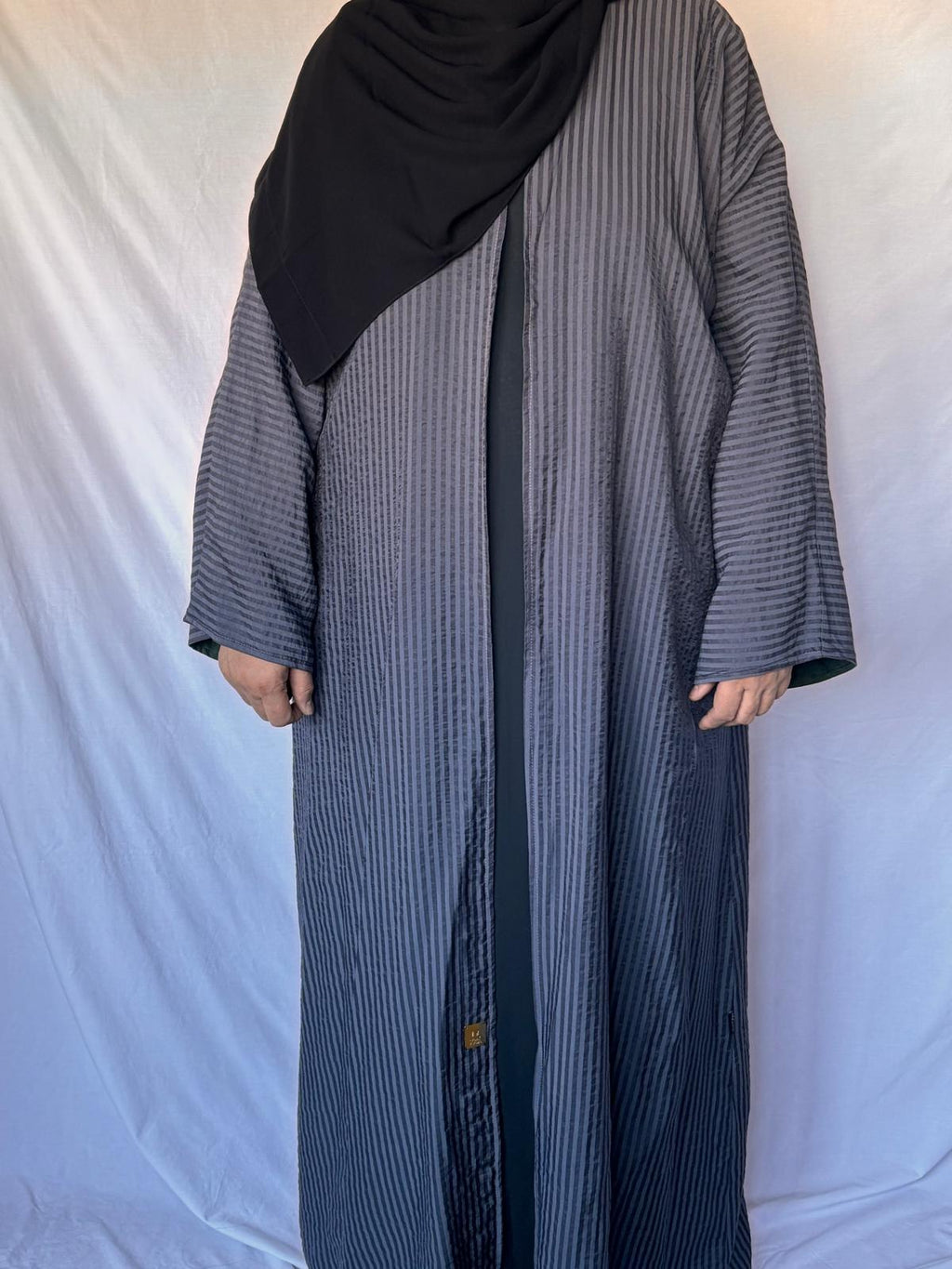 Saleen Double-Sided Abaya - Gray
