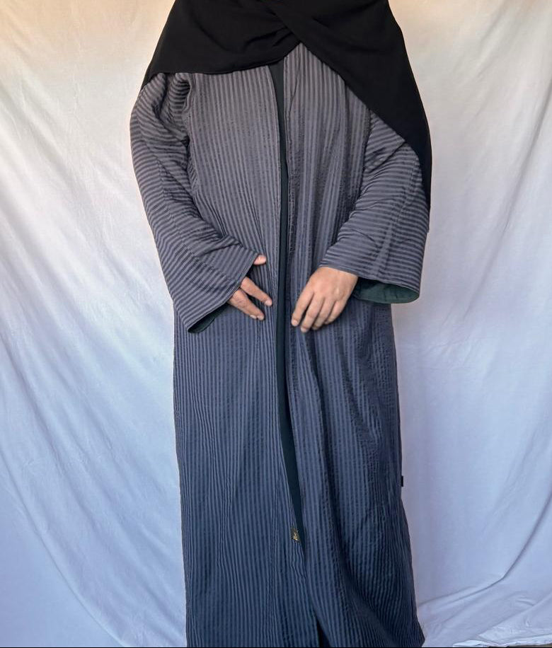 Saleen Double-Sided Abaya - Gray