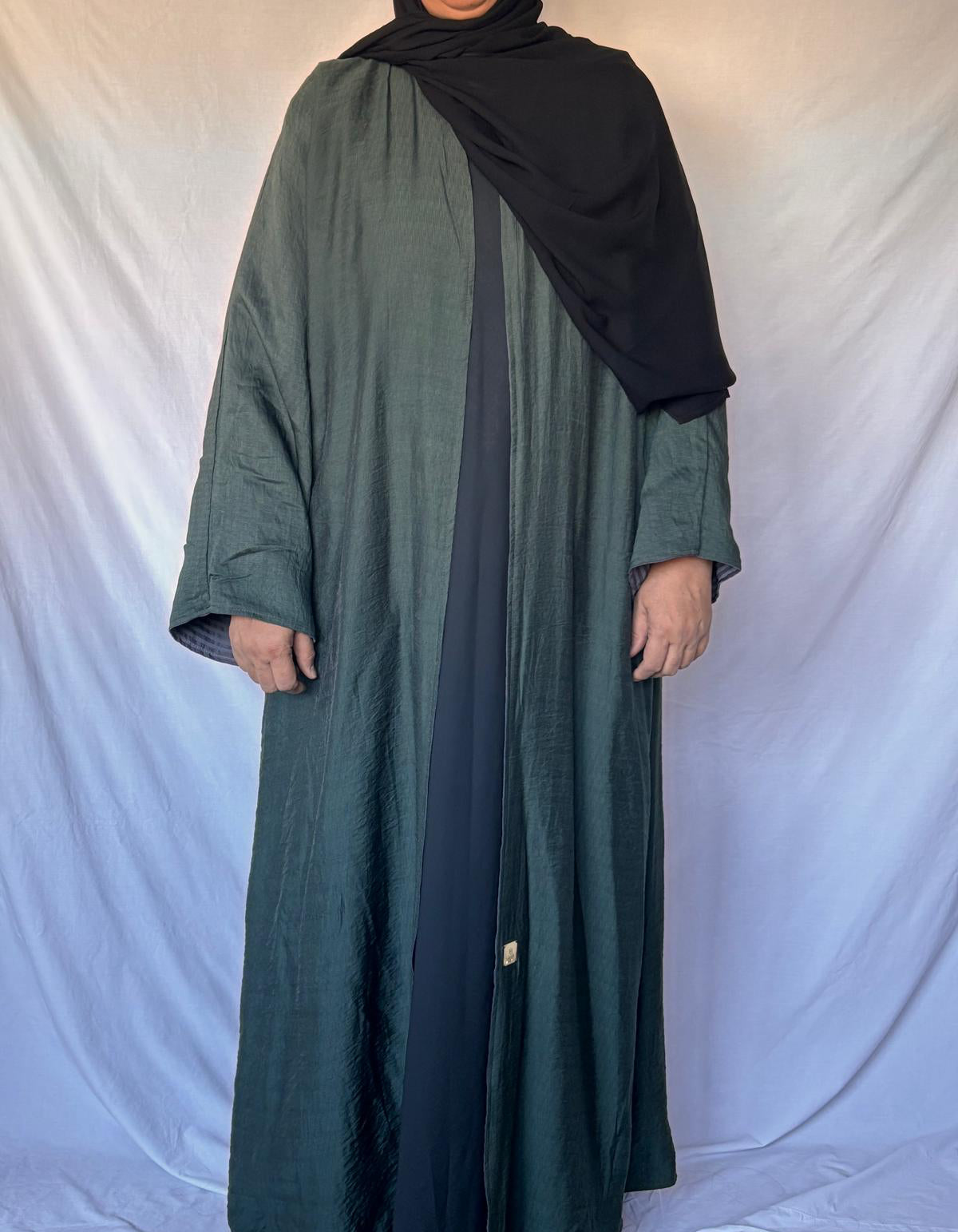 Saleen Double-Sided Abaya - Gray