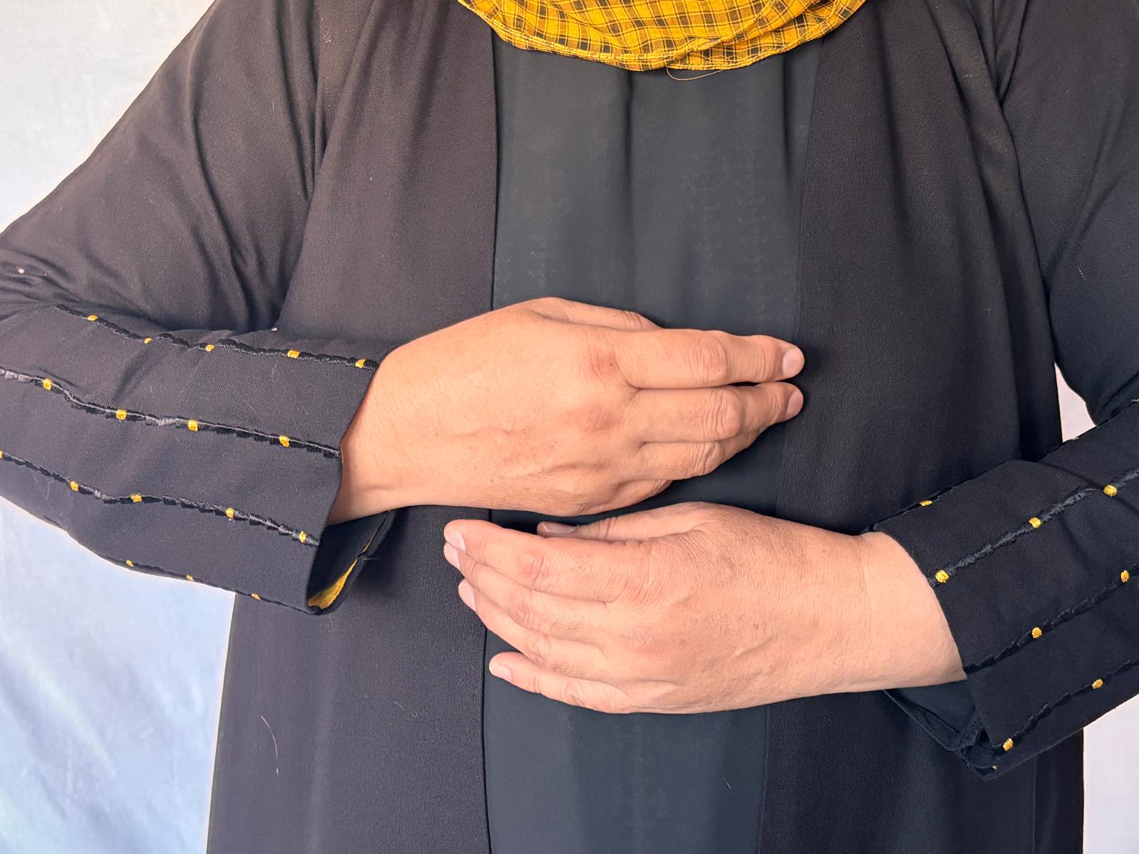 Golden Dot Abaya