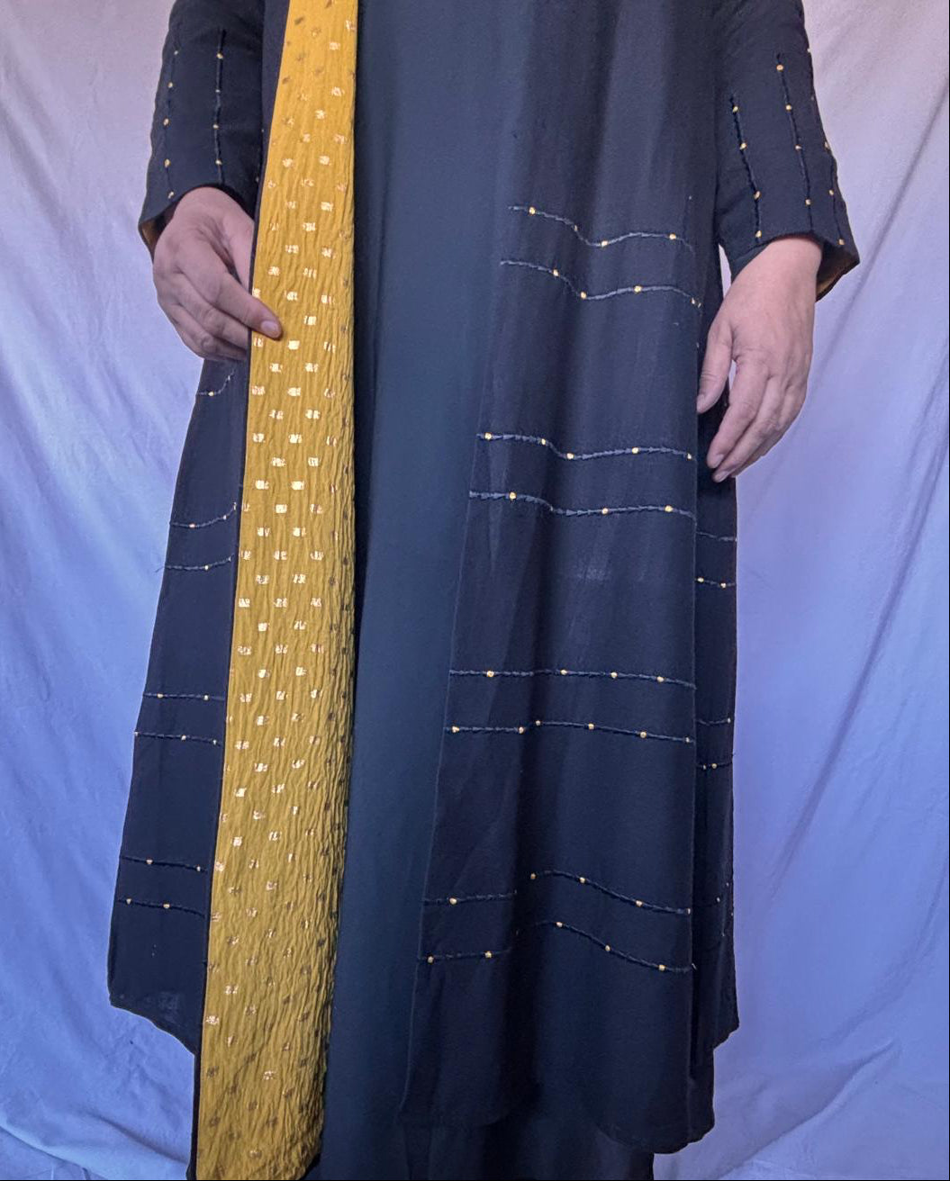Golden Dot Abaya